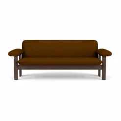 Brasilia soffa 2-sits Dark oak-Baru 0450