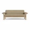 Brasilia soffa 2-sits Natural oak-Audo Bouclé 02
