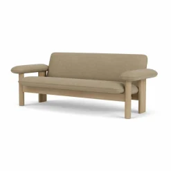 Brasilia soffa 2-sits Natural oak-Audo Bouclé 02