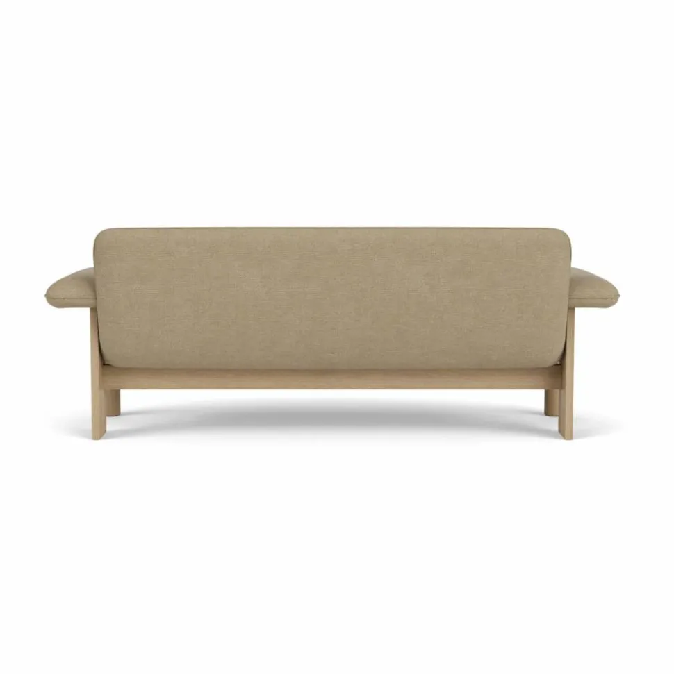 Brasilia soffa 2-sits Natural oak-Audo Bouclé 02