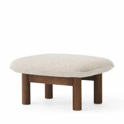 Brasilia fotpall Moss 011 grå-mörkbetsad ek