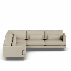 Bredhult soffa Bern Beige 0341-vitoljad ek hörnsoffa F