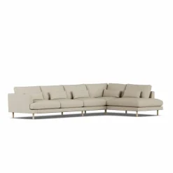Bredhult soffa Bern Beige 0341-vitoljad ek 4-sits B1