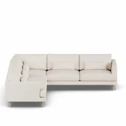 Bredhult soffa Caleido Beige 9600-vitoljad ek hörnsoffa F