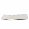 Bredhult soffa Caleido Beige 9600-svart stål 4-sits B1