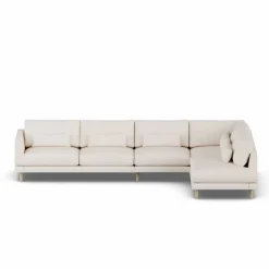 Bredhult soffa Caleido Beige 9600-vitoljad ek 4-sits B1