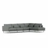 Bredhult soffa Caleido Grey 1240-vitoljad ek 4-sits B1