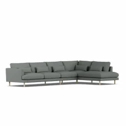 Bredhult soffa Caleido Grey 1240-vitoljad ek 4-sits B1