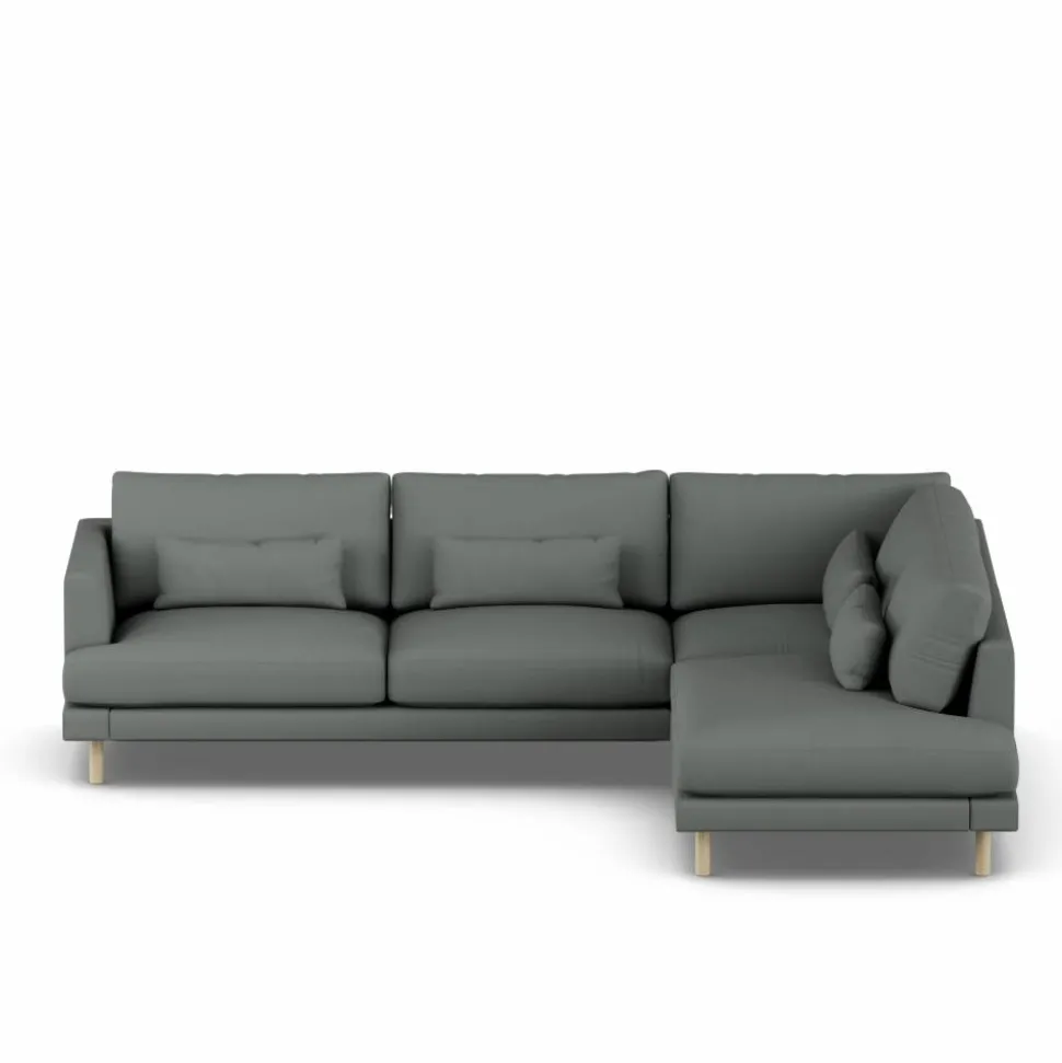 Bredhult soffa Caleido Grey 1240-vitoljad ek 3-sits A1