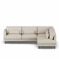Bredhult soffa Jump Beige 1956-svart stål 3-sits A1