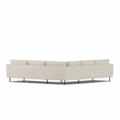 Bredhult soffa Jump Beige 1956-svart stål hörnsoffa F