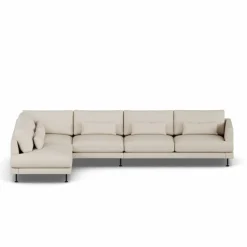 Bredhult soffa Jump Beige 1956-svart stål 4-sits B2