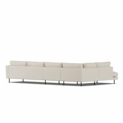 Bredhult soffa Jump Beige 1956-svart stål 4-sits B2