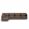 Bredhult soffa Jump Brown 1955-vitoljad ek 4-sits B2