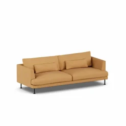 Bredhult soffa Jump Honey 1959-svart stål 3-sits