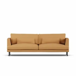 Bredhult soffa Jump Honey 1959-svart stål 3-sits