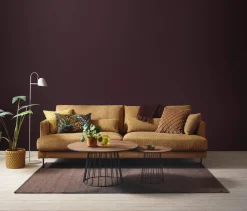 Bredhult soffa Jump Honey 1959-svart stål 3-sits