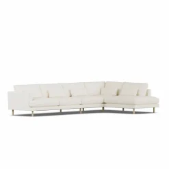 Bredhult soffa Jump Off White 1954-vitoljad ek 4-sits B1