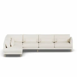 Bredhult soffa Jump Off White 1954-vitoljad ek 4-sits B2
