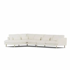 Bredhult soffa Jump Off White 1954-vitoljad ek 4-sits B2