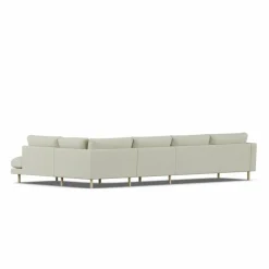Bredhult soffa Luiza Beige 3981-vitoljad ek 4-sits B1
