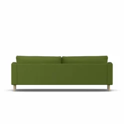 Bredhult soffa Luiza Green 3975-vitoljad ek 3-sits