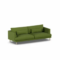 Bredhult soffa Luiza Green 3975-vitoljad ek 3-sits