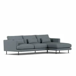 Bredhult soffa Same Blue 6678-svart stål 2 5-sits C1
