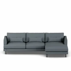 Bredhult soffa Same Blue 6678-svart stål 2 5-sits C1