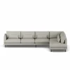 Bredhult soffa Same Grey 6673-svart stål 4-sits B1
