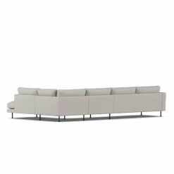 Bredhult soffa Same Grey 6673-svart stål 4-sits B1