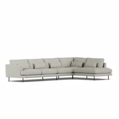 Bredhult soffa Same Grey 6673-svart stål 4-sits B1
