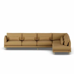 Bredhult soffa Same Ochre 6676-vitoljad ek 4-sits B1