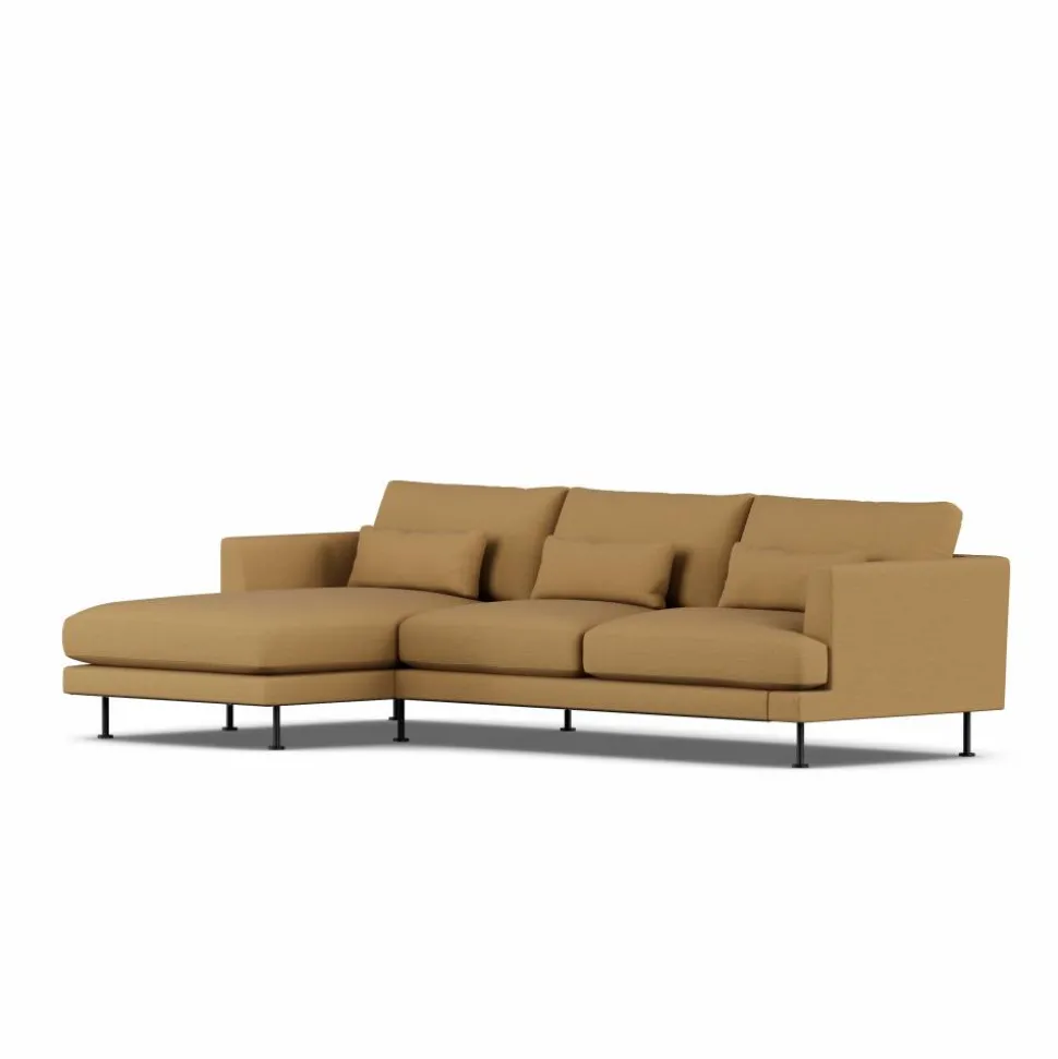 Bredhult soffa Same Ochre 6676-svart stål 2 5-sits C2
