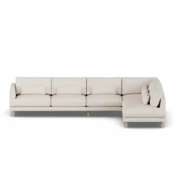 Bredhult soffa Same Off White 6671-vitoljad ek 4-sits B1