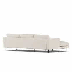 Bredhult soffa Same Off White 6671-svart stål 2 5-sits C2
