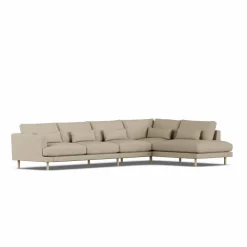 Bredhult soffa Same Sand 6672-vitoljad ek 4-sits B1