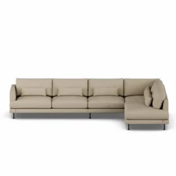 Bredhult soffa Same Sand 6672-svart stål 4-sits B1