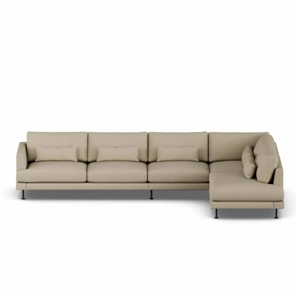 Bredhult soffa Same Sand 6672-svart stål 4-sits B1