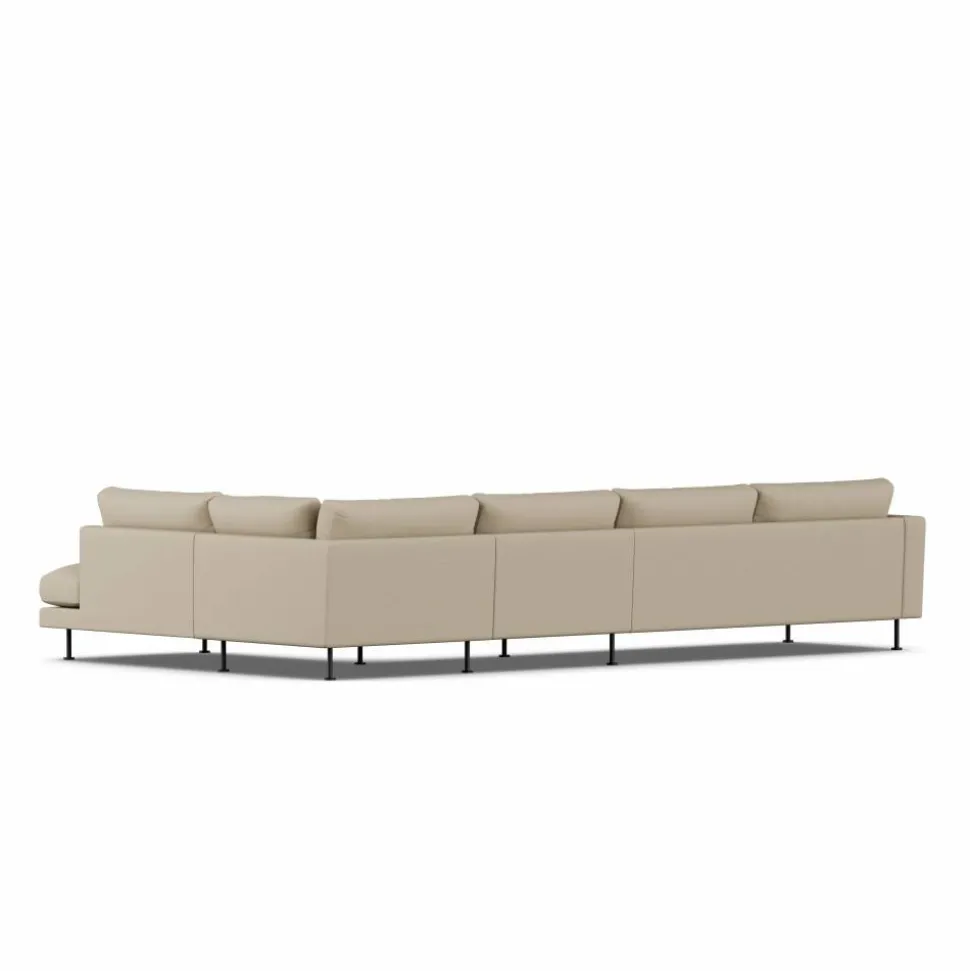 Bredhult soffa Same Sand 6672-svart stål 4-sits B1