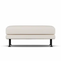 Bredhult fotpall Caleido Beige 9600-svart stål