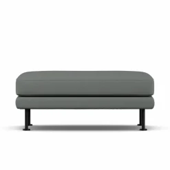 Bredhult fotpall Caleido Grey 1240-svart stål