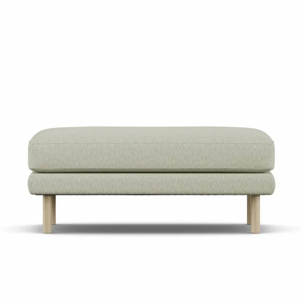 Bredhult fotpall Luiza Beige 3981-vitoljad ek