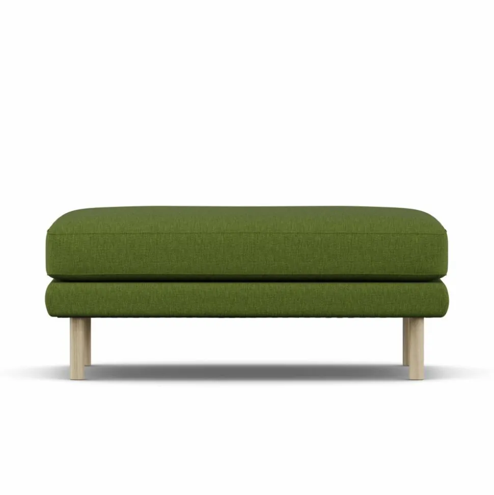 Bredhult fotpall Luiza Green 3975-vitoljad ek