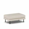 Bredhult fotpall Same Beige 6670-svart stål