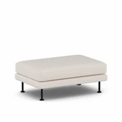 Bredhult fotpall Same Off White 6671-svart stål