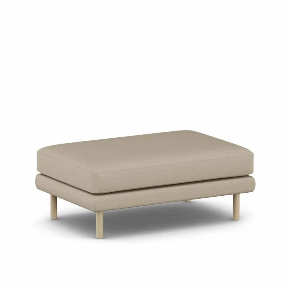 Bredhult fotpall Same Sand 6672-vitoljad ek
