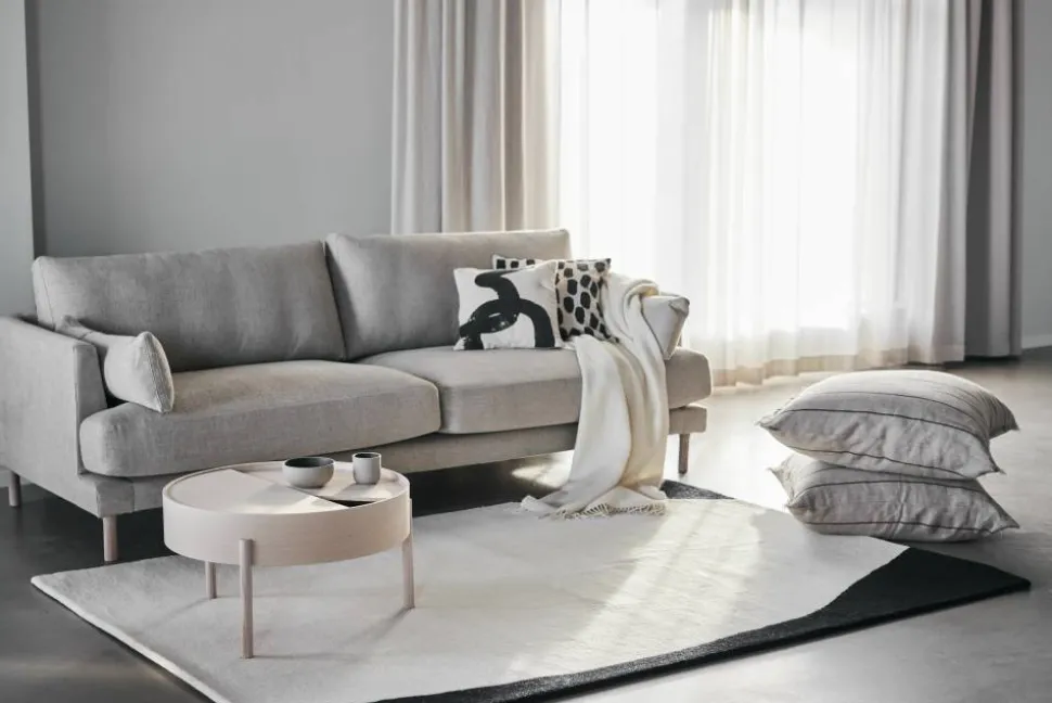 Bredhult soffa Bern Beige 0341-vitoljad ek 3-sits
