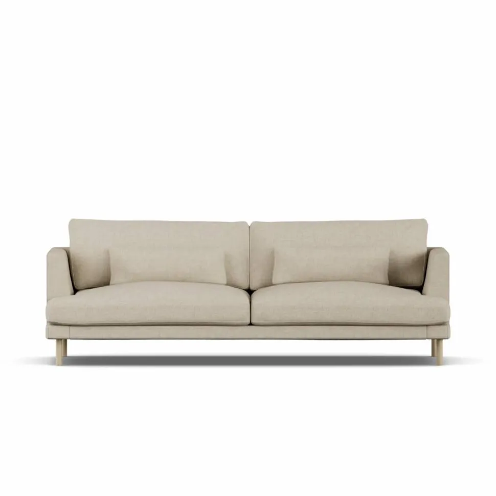 Bredhult soffa Bern Beige 0341-vitoljad ek 3-sits