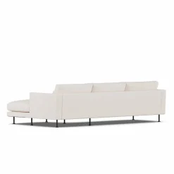 Bredhult soffa Caleido Beige 9600-svart stål 2 5-sits C1